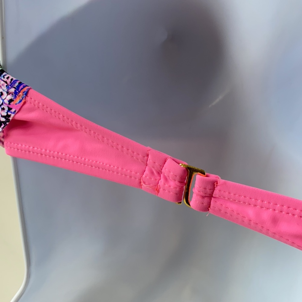 Breaking Waves Peacock Pushup Flounce Bikini Top,M - image 8